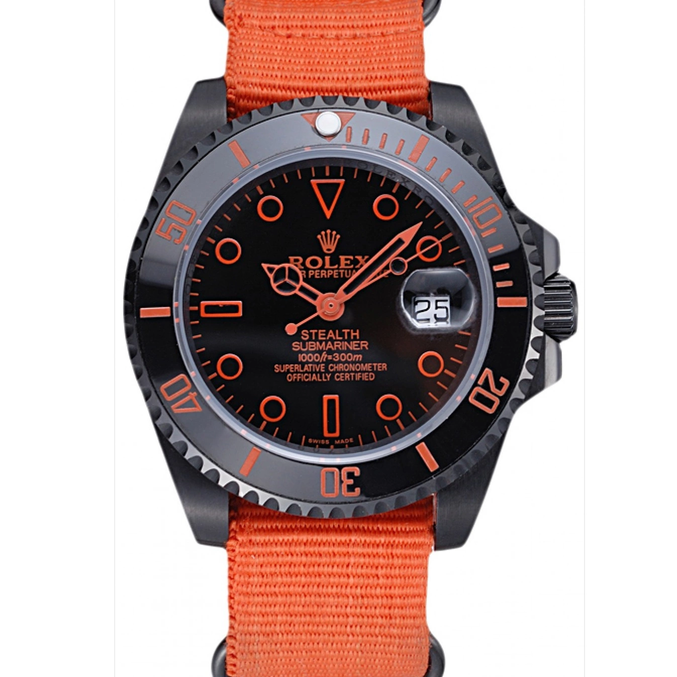 Good Copy Rolex Watches 622011 Nylon Submariner Stealth Strap Rolex Orange 0712